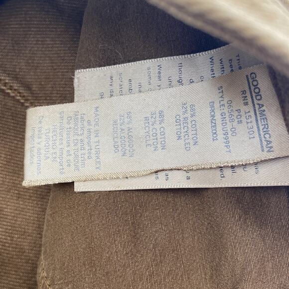 Good American 90s Duster Straight Leg Jeans In Bronze 4/ 27 - Picture 7 of 15